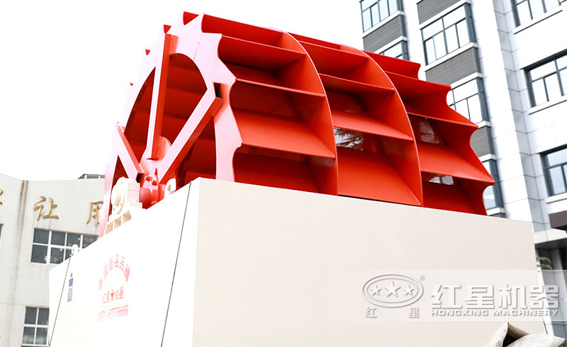 三輪輪斗式洗砂機，產量120-200t/h