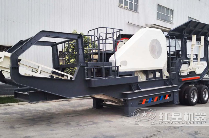 輪胎式車載鄂破機(jī)，時產(chǎn)50噸現(xiàn)貨