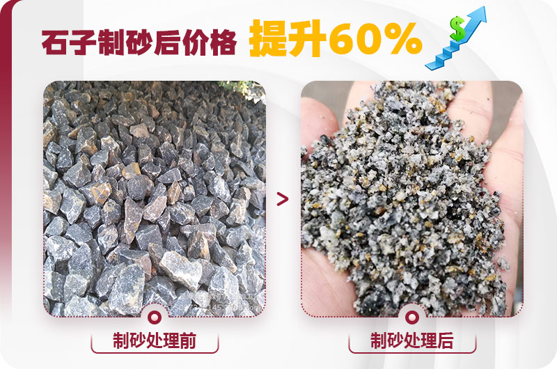石子制砂后利潤(rùn)高，經(jīng)濟(jì)效益好
