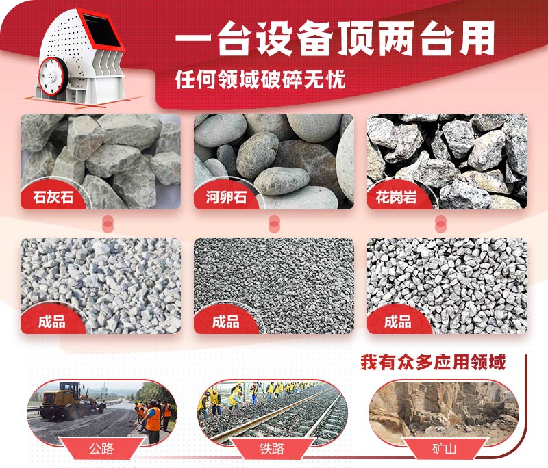 一次成型，破碎效率高